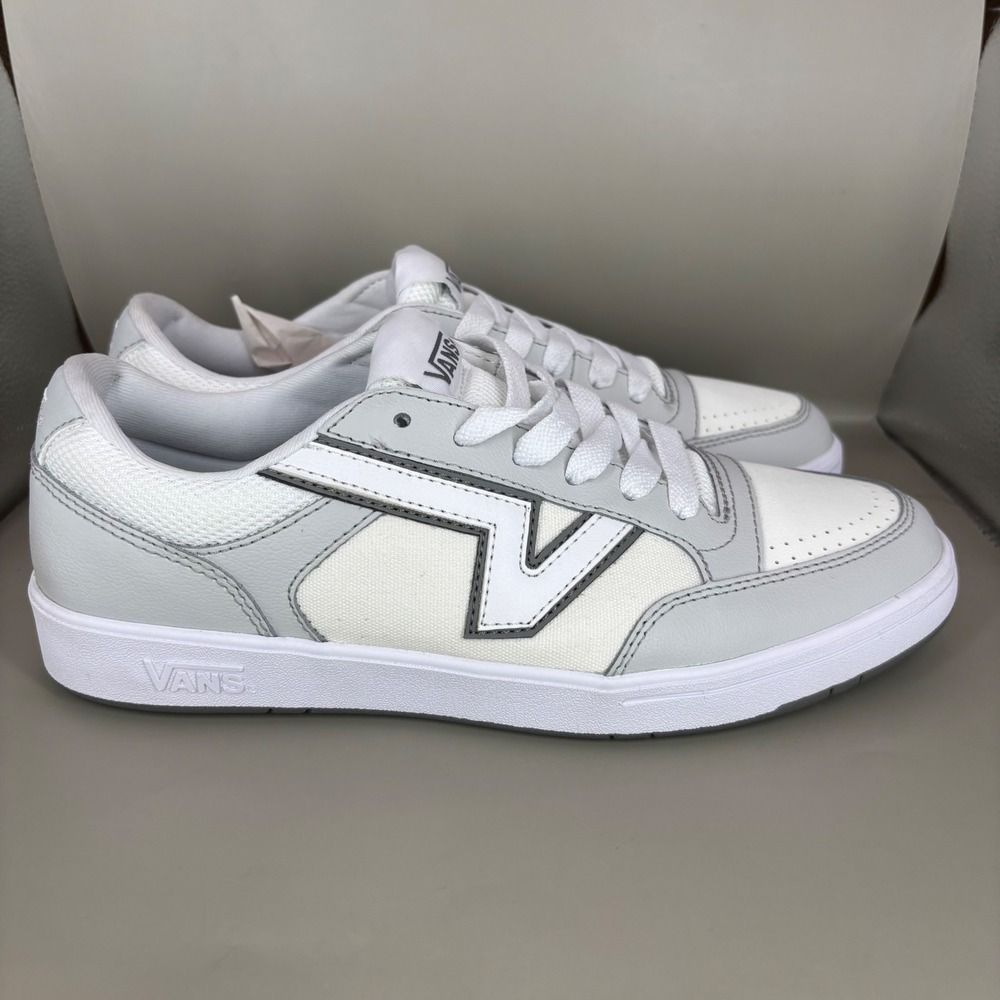 Vans Lowland CC ComfyCush White Grey Sneakers Mens 8.5 Womens 10 VN0A4TZY998